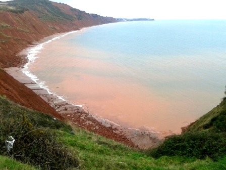 Discloured Water following Landslips