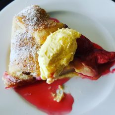 Fruit galette from the woodfired oven