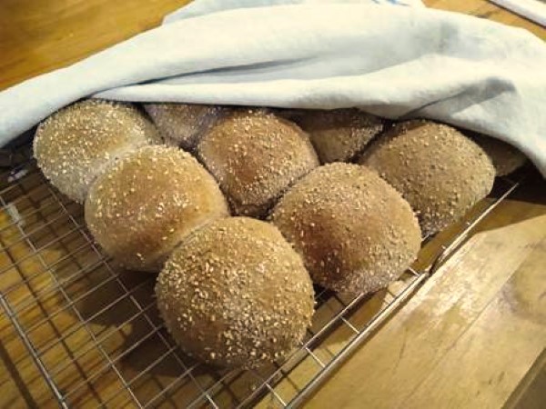Finished Wholemeal rolls