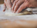 Dibbling the dough
