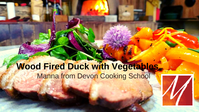 Wood Fired Duck Breast with Braised Spiced Vegetables