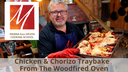 Chicken & Chorizo Traybake from the Woodfired Oven